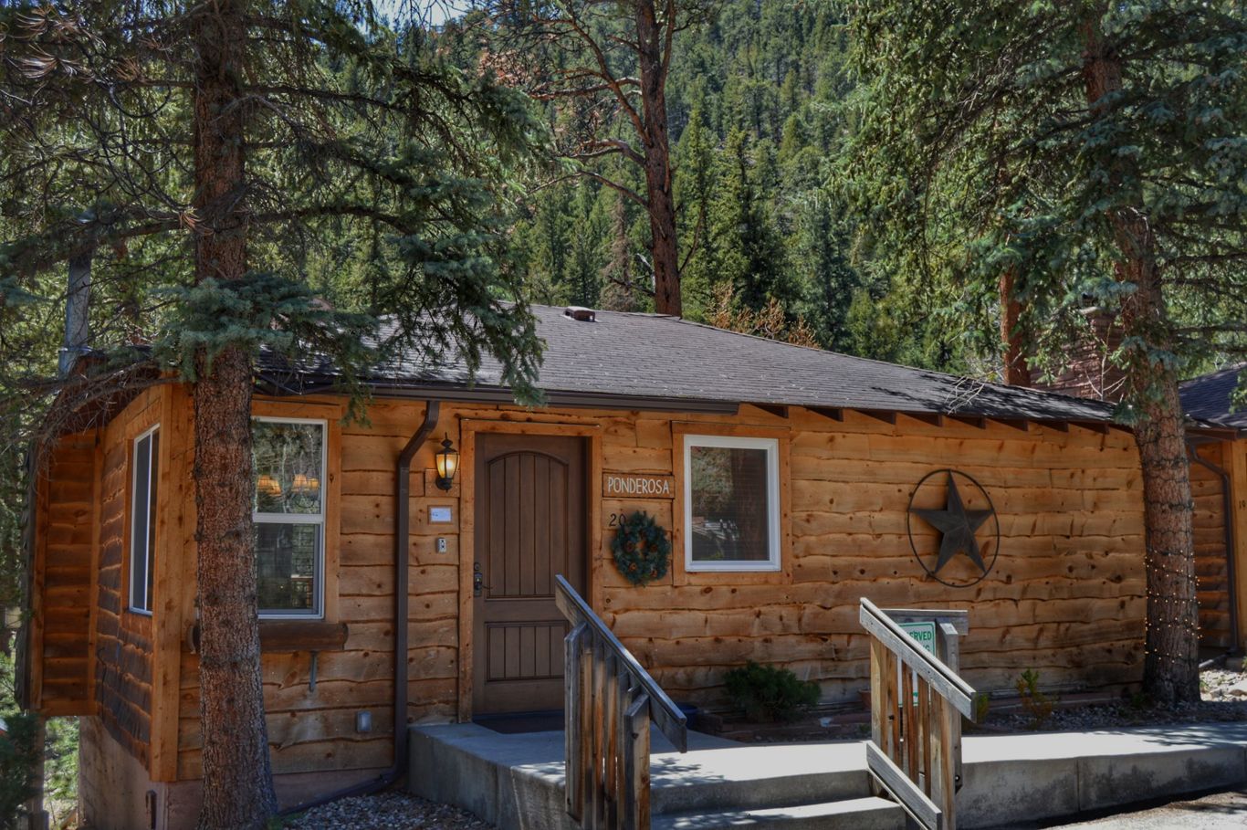 Premium riverfront cabins at Fall River Cabins in Estes Park, Colorado